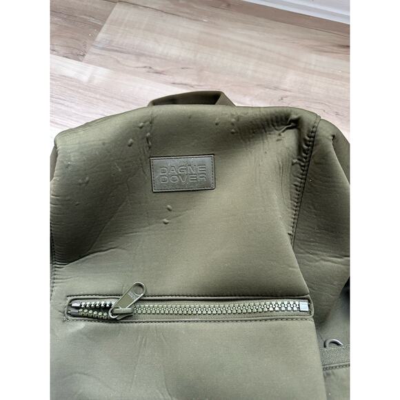 Dagne Dover Indi Neoprene Moms Bag Backpack Green Zippered Pockets main image 6